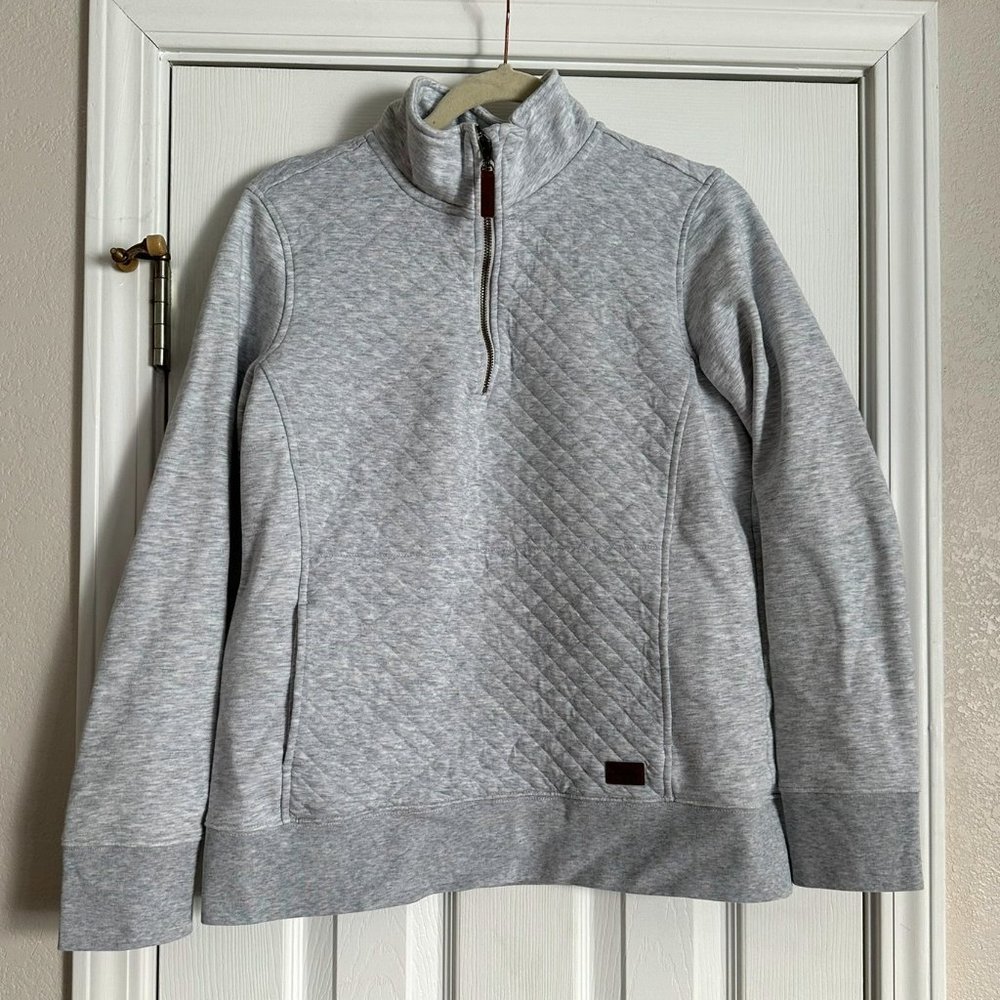 LL Bean Quilted Quarter Zip Sweater